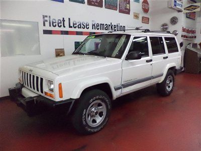 No reserve 2001 jeep cherokee sport 4x4, 4.0l, 1 owner off corp.lease