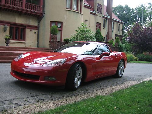 Red w/ black leather ls3 430hp  beautiful red corvette! 6sp 24655k miles mint!!!