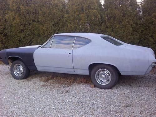 1968 chevelle , malibu , rolling project , street rod , hot rod , 1969