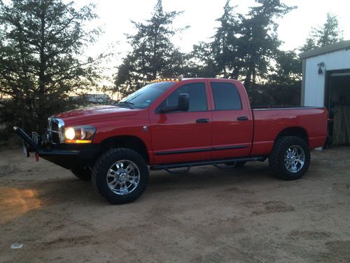 Red Dodge 2500 Cummins, Smarty, exhaust, four door, 4x4, four wheel drive. 5.9L, US $29,500.00, image 4