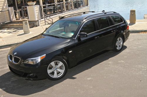 Beautiful 2006 bmw 530xi wagon awd black 98k miles pano roof, ca car, no reserve