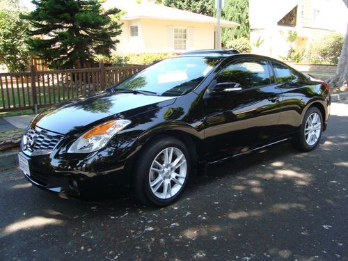 2008 nissan altima coupe 3.5 se v6 black sport- fully loaded