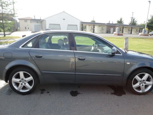 2004 audi a4 base sedan 4-door 3.0l gray newer tires garage kept