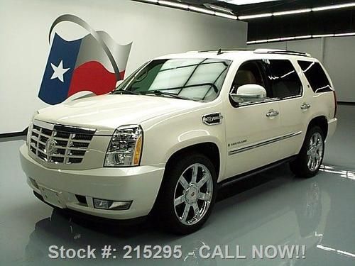 2009 cadillac escalade hybrid 4x4 sunroof nav dvd 22's! texas direct auto