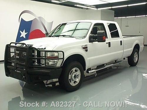 2009 ford f250 4x4 crew diesel leather hd bumper 81k mi texas direct auto