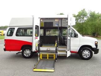 Ford : 2010 e350 hightop braun paratransit wheelchair conversion serviced 1owner