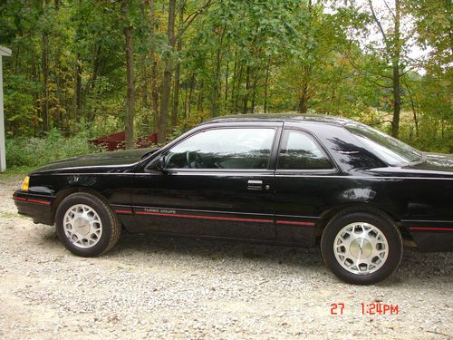 1987 ford thunderbird turbo sedan 2-door 2.3l