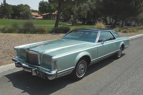 1978 lincoln mark v light jade metallic - 81k mi - superb original - no reserve!