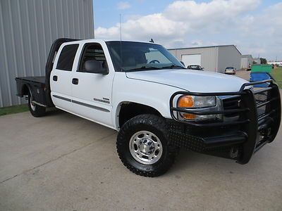 06 k2500hd 6.6 duramax (lbz) 6spd allison 1-owner flat-bed 4x4 new -tires carafx