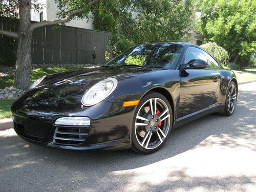 2011 carrera 4s coupe pdk basalt black full leather turbo ii wheels pristine