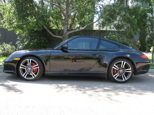 2011 Carrera 4S Coupe PDK Basalt Black Full Leather Turbo II Wheels Pristine, image 2