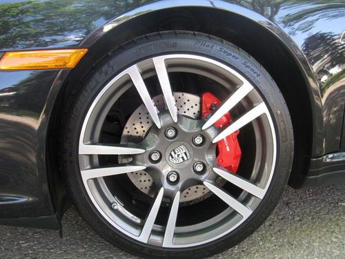 2011 Carrera 4S Coupe PDK Basalt Black Full Leather Turbo II Wheels Pristine, image 6