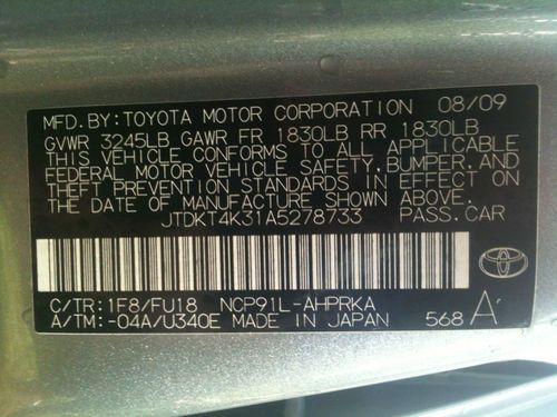 2010 Toyota Yaris 5 door hatchback, US $10,200.00, image 9