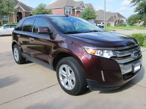 2011 ford edge sel leather burgundy all wheel drive navigation