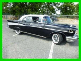 1957 chevy bel air 4dr sedan 283 v8 automatic black georgia