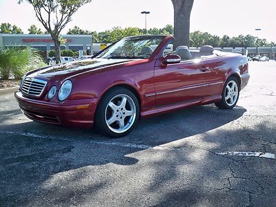 2002 mercedes clk 430 convertible,xenon,nav,bose,amg pkg,sharp,$99 no reserve