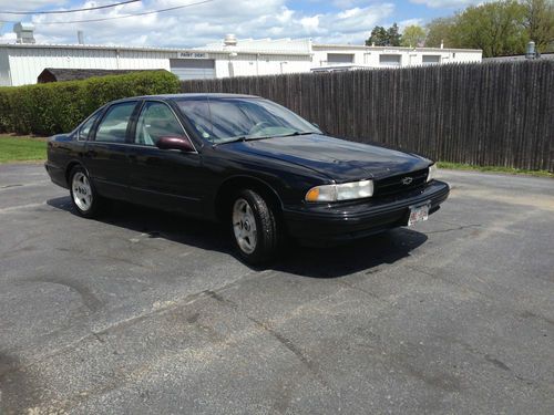 1996 chevy impala ss black sedan