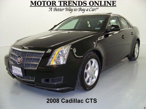 Pano sunroof leather bose audio media 3.6 v6 2008 cadillac cts 45k houston