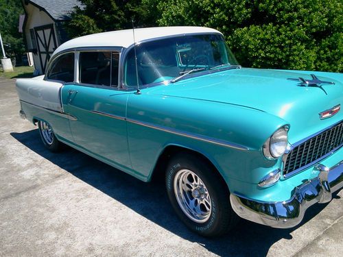 55 CHEVY 2DR BEL AIR FRAME OFF RESTOMOD, image 9