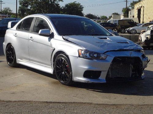 2011 mitsubishi lancer evolution damaged salvage runs! only 34k miles wont last!