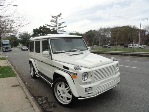 2009 mercedes benz g55 full brabus exterior designo white exhaust    low miles