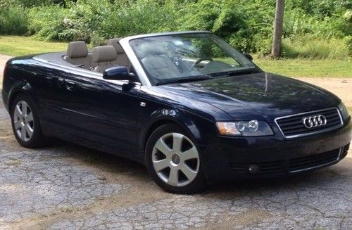 2005 audi a4 cabriolet convertible 2-door 1.8l no reserve