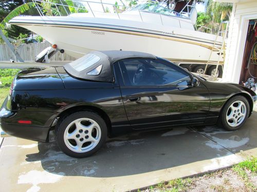 1993 nissan 300zx convertible - rare - 85k  black/tan