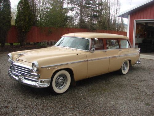 1956 chrysler windsor station wagon wood interior very rare very handsome