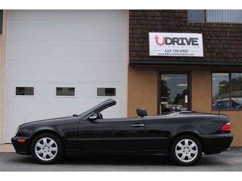 1 owner clk320 cabriolet convertible htd sts xenon bose blk/blk new tires!