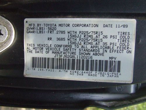 1990 Toyota Land Cruiser Base Sport Utility 4-Door 4.0L, image 21