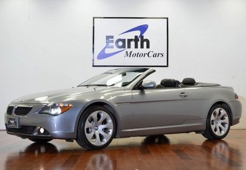 2006 bmw 650i sport conv, active steer, hud, nav, cold wthr, carfax cert!
