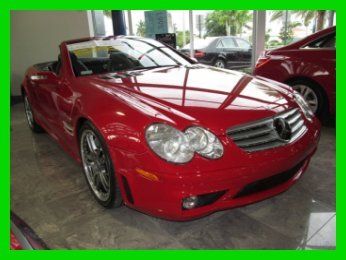 06 mars red sl-65 amg 6l v12 convertible *low mi *panorama roof *keyless go