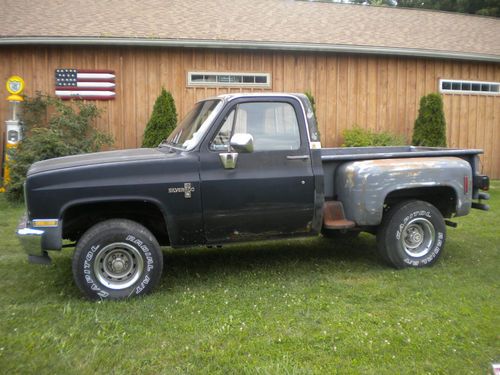 1985 chevy c/k 1500 4x4 silverado short box step side pickup