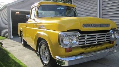1959  ford f-100 big window short bed  show truck total restoration