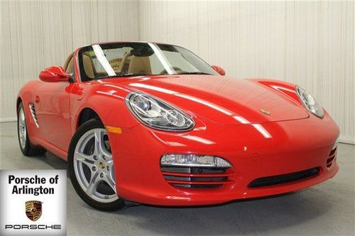 Boxster pdk leather heated seats one owner low miles convertible red tan