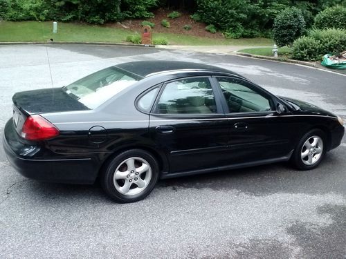 2001 ford taurus ses 4 door sedan black