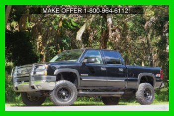 2004 chevrolet silverado 2500hd 4x4 4wd lt big tires! loaded! leather! bose! fl!