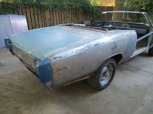 1966 CHEVROLET CHEVELLE MALIBU CONVERTIBLE NOT SS 64 65 67 68 69 70 PROJECT CAR, image 4