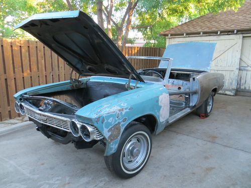1966 CHEVROLET CHEVELLE MALIBU CONVERTIBLE NOT SS 64 65 67 68 69 70 PROJECT CAR, image 12