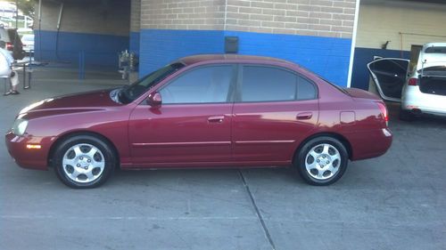 2003 hyundai elantra gls 4 door sedan burgundy