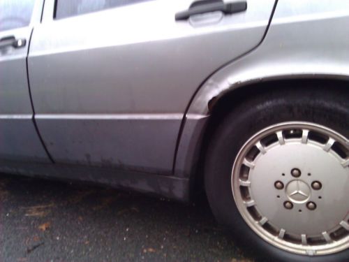 Mercedes Benz 190d 2.5 Turbo Diesel 155k. Grey on blue. very little rust, US $3,100.00, image 17