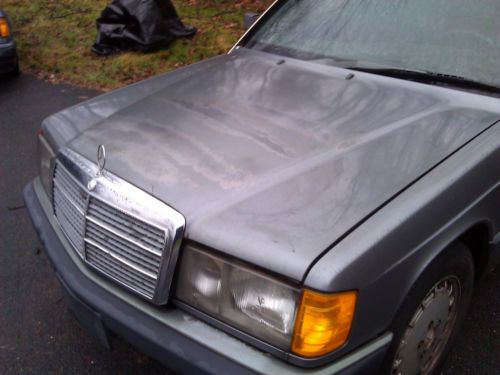 Mercedes Benz 190d 2.5 Turbo Diesel 155k. Grey on blue. very little rust, US $3,100.00, image 23