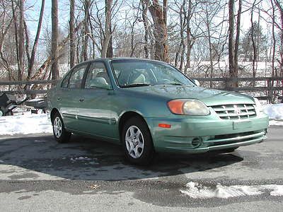 2003 hyundai accent 4dr sdn gl no reserve