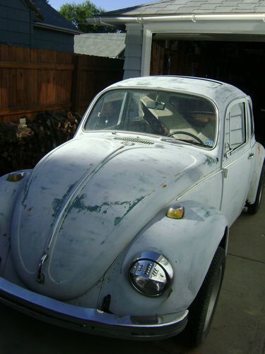 1969 volkswagen beetle with sun roof! good fixer upper, rat rod, or parts car!