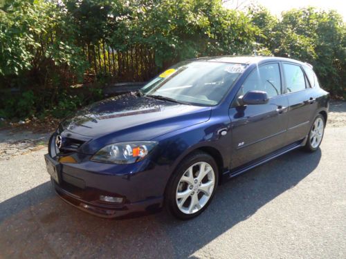 2008 mazda3 s grand touring 76k 2.3l leather sunroof one-owner carfax! clean!