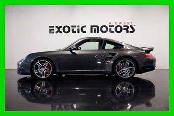 2007 porsche 911 turbo coupe, 25,922 miles, 6-speed, grey on black, only $78,888