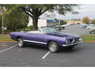 1968 plymouth barracuda convertible