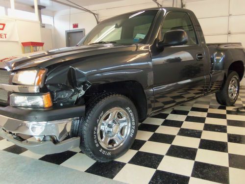 2003 chevy silverado stepside no reserve  sells to high bidder salvage drives