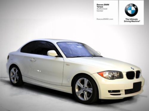 2011 bmw 1 series 2dr cp certified 3.0l sunroof cd 4-wheel abs 6-speed a/t