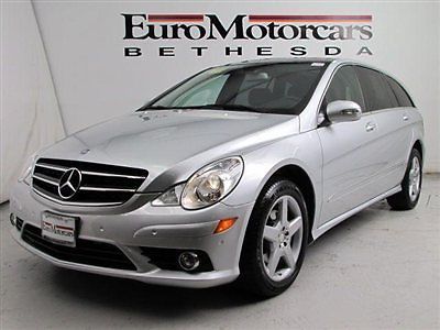 Cpo certified warranty mercedes r350 r class silver black dealer navigation pano